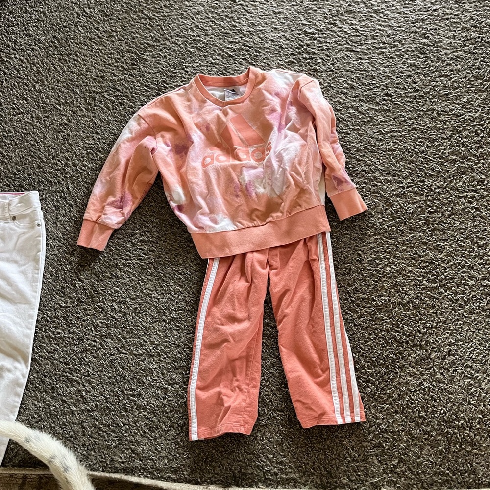 Adidas Kids Coral Sweatpants & Joggers Set